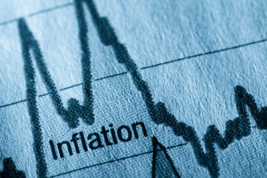 A graph illustrating the rising inflation rates in the USA over recent years, highlighting economic trends and impacts.