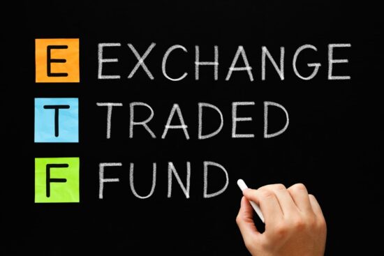 A visual representation of an ETF, showcasing various traded funds and their market dynamics.